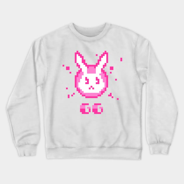 D.va Pixel Bunny Crewneck Sweatshirt by Genessis